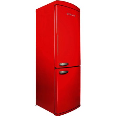 Servis C60185NFR Retro Frost Free Fridge Freezer in Chilli Red